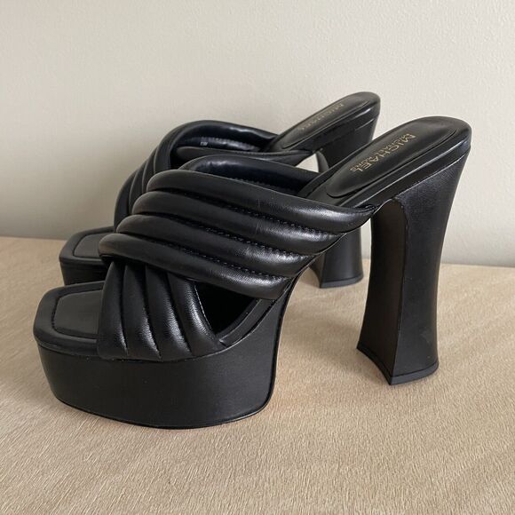 Michael Kors Portia Quilted Leather Platform Sandal - Picture 1 of 12